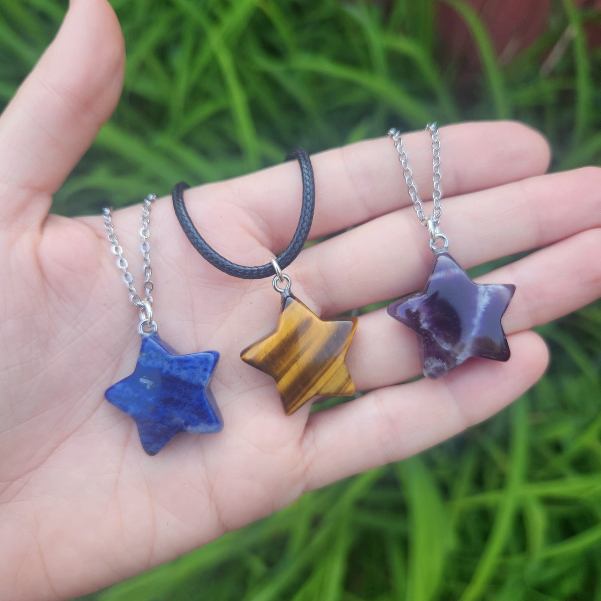 Crystal Star Necklace - Stone Star Jewelry – Crystalline Dream