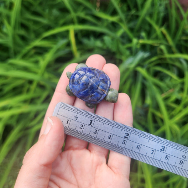 Crystal Turtle Carvings 1.5 Carved Stone Animal Figurine