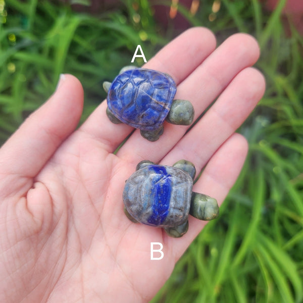 Crystal Turtle Carvings 1.5 Carved Stone Animal Figurine