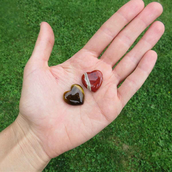 Small Crystal Heart Pocket Stone