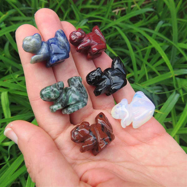 Mini Crystal Squirrel Stone Figurine