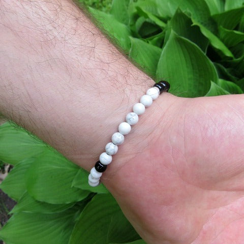 Crystal Yin Yang Bracelet | Symbolic & Spiritual Healing Stone Bracelet