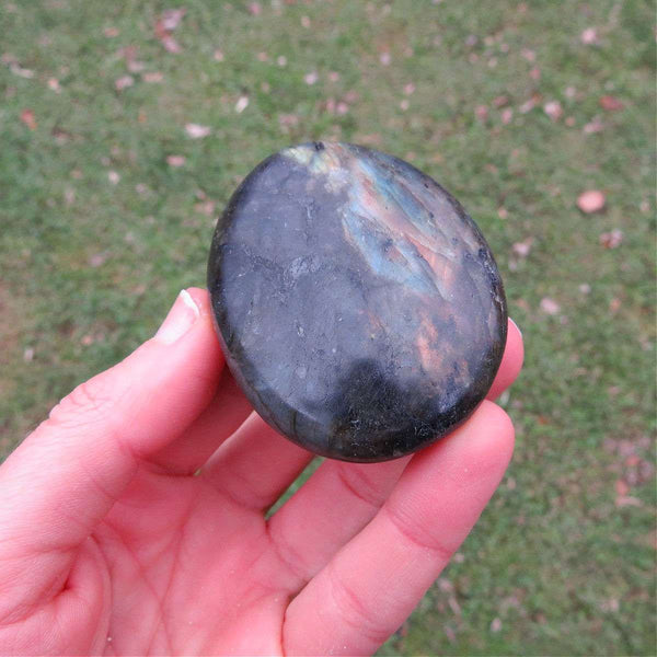 Labradorite Palm Stone 2.25"
