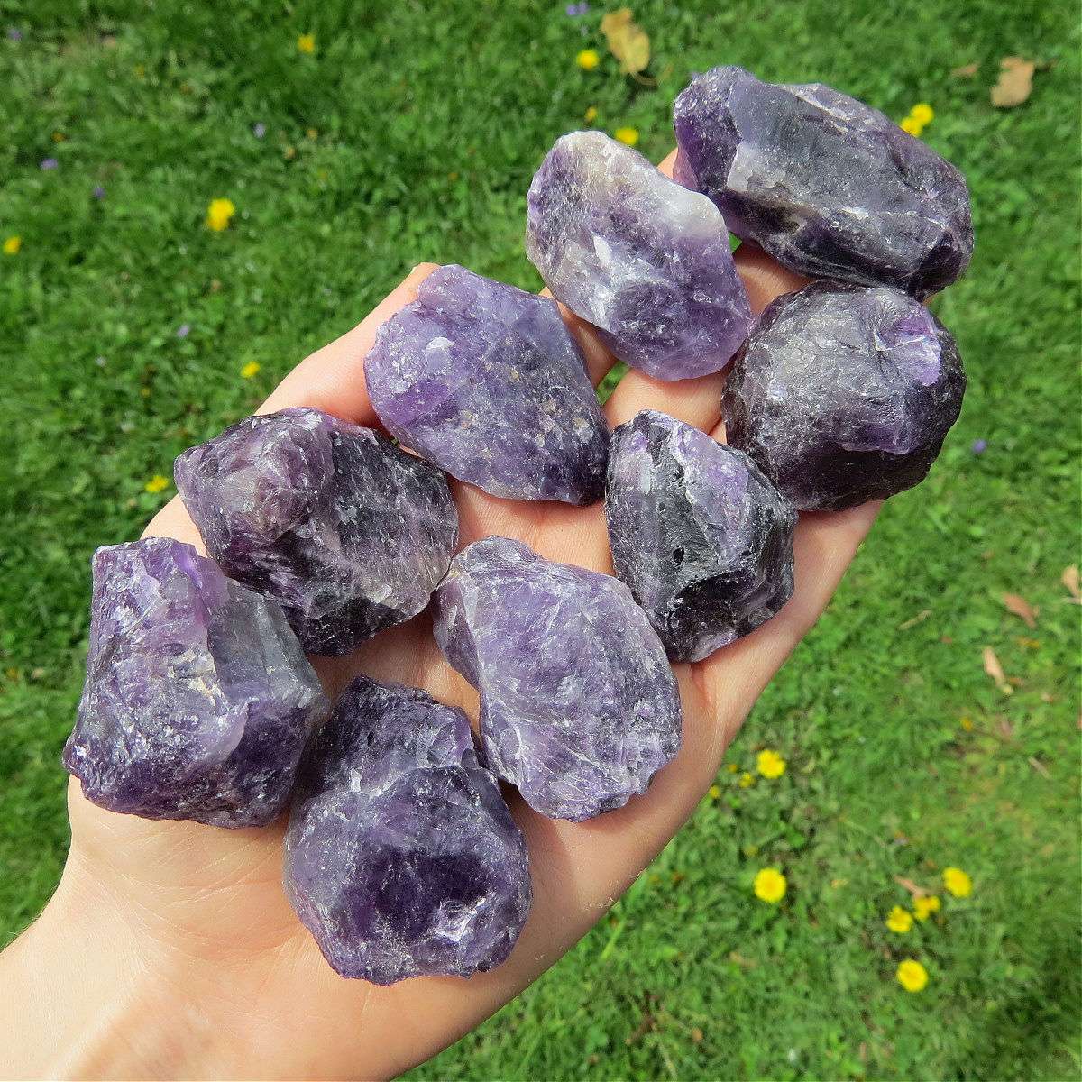 Raw Amethyst Crystal Chunk 1.5 Purple Amethyst Stone