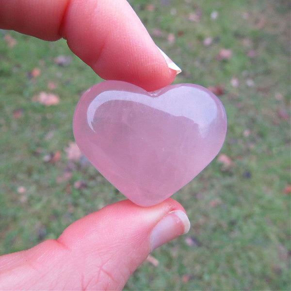 Rose Quartz Crystal Heart - Love Stone