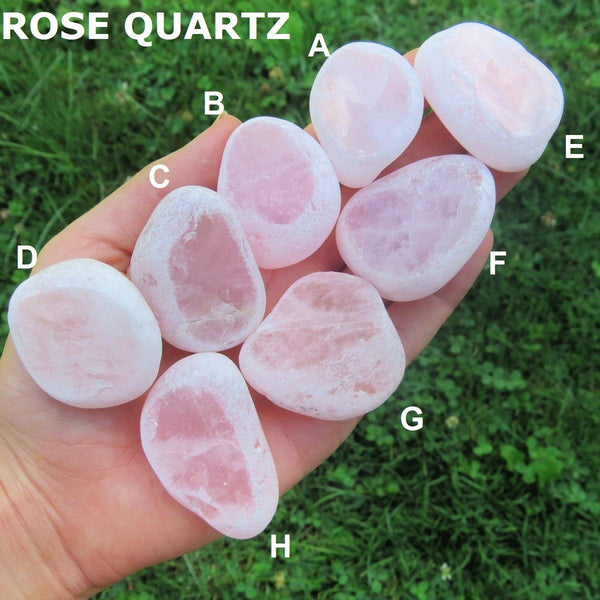 Rose Quartz Ema Egg Window Crystal Seer Stone