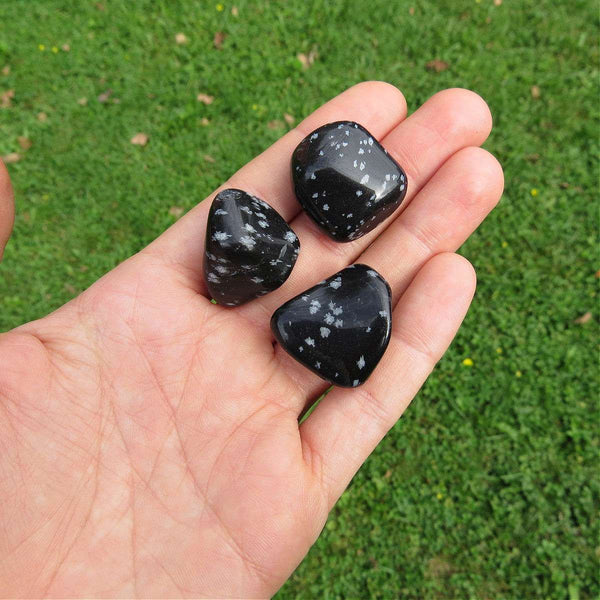 Snowflake Obsidian Tumbled Stone 1" Small Polished Crystal