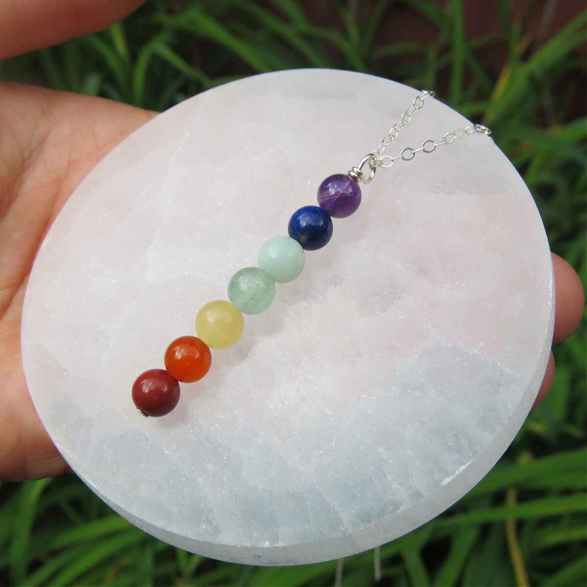 7 Chakra Crystal Bead Necklace