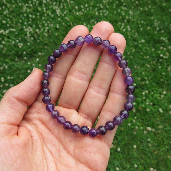 Purple Amethyst Crystal Bracelet