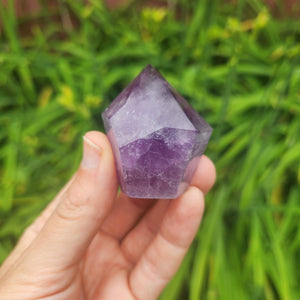 Raw Amethyst Crystal Point Tower