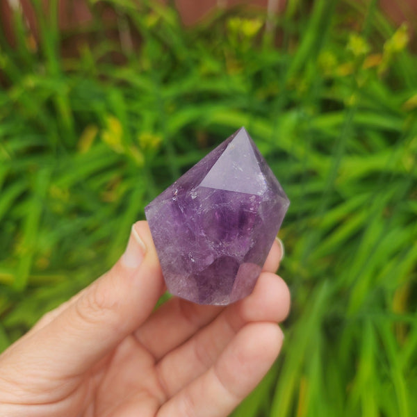Amethyst Crystal Point Stone Decor