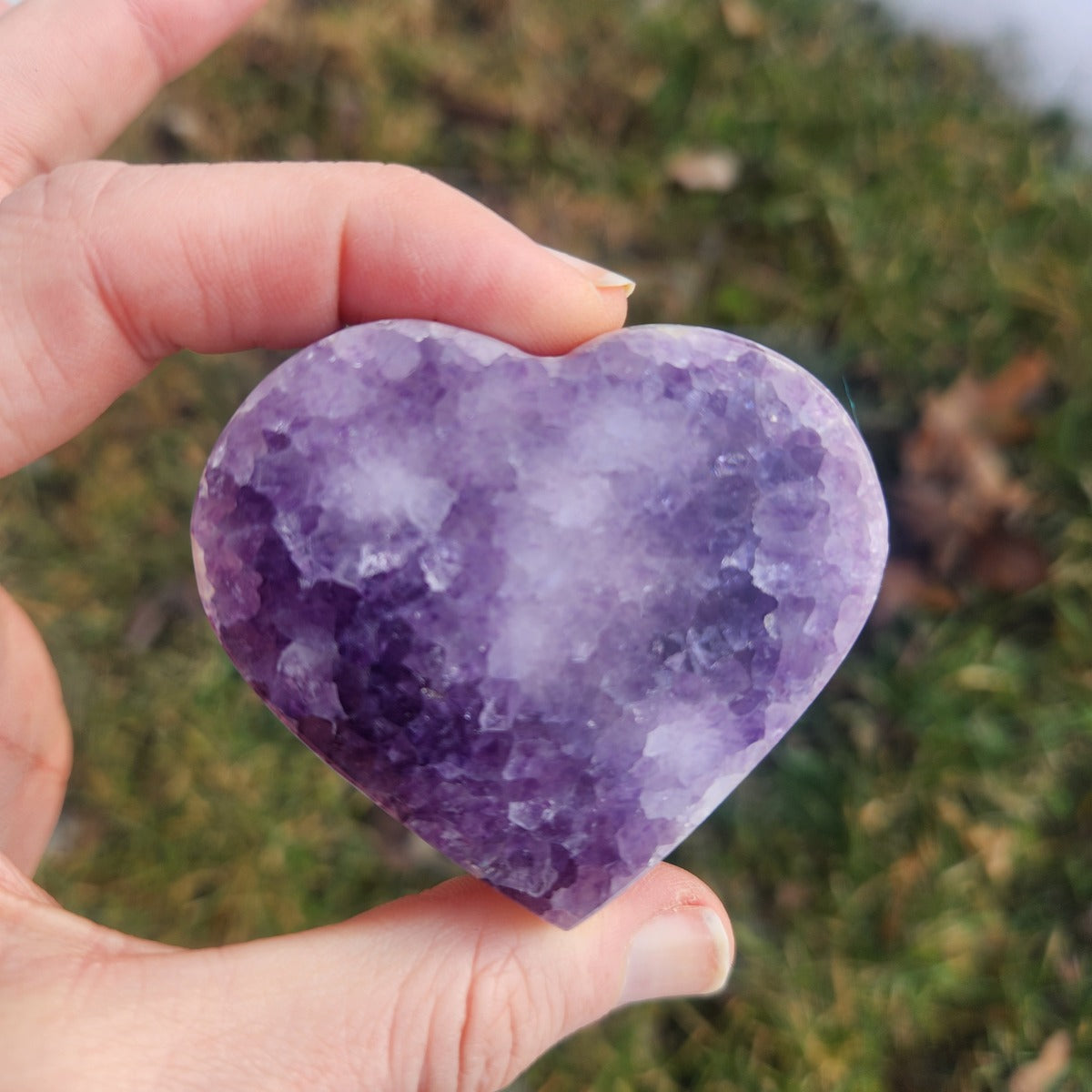 Amethyst Heart Crystal
