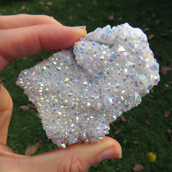 Angel Aura Quartz Crystal Cluster