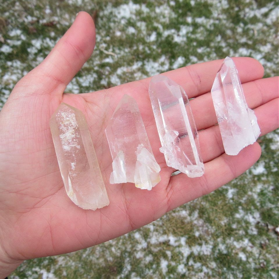 Raw Arkansas Quartz Crystal Points