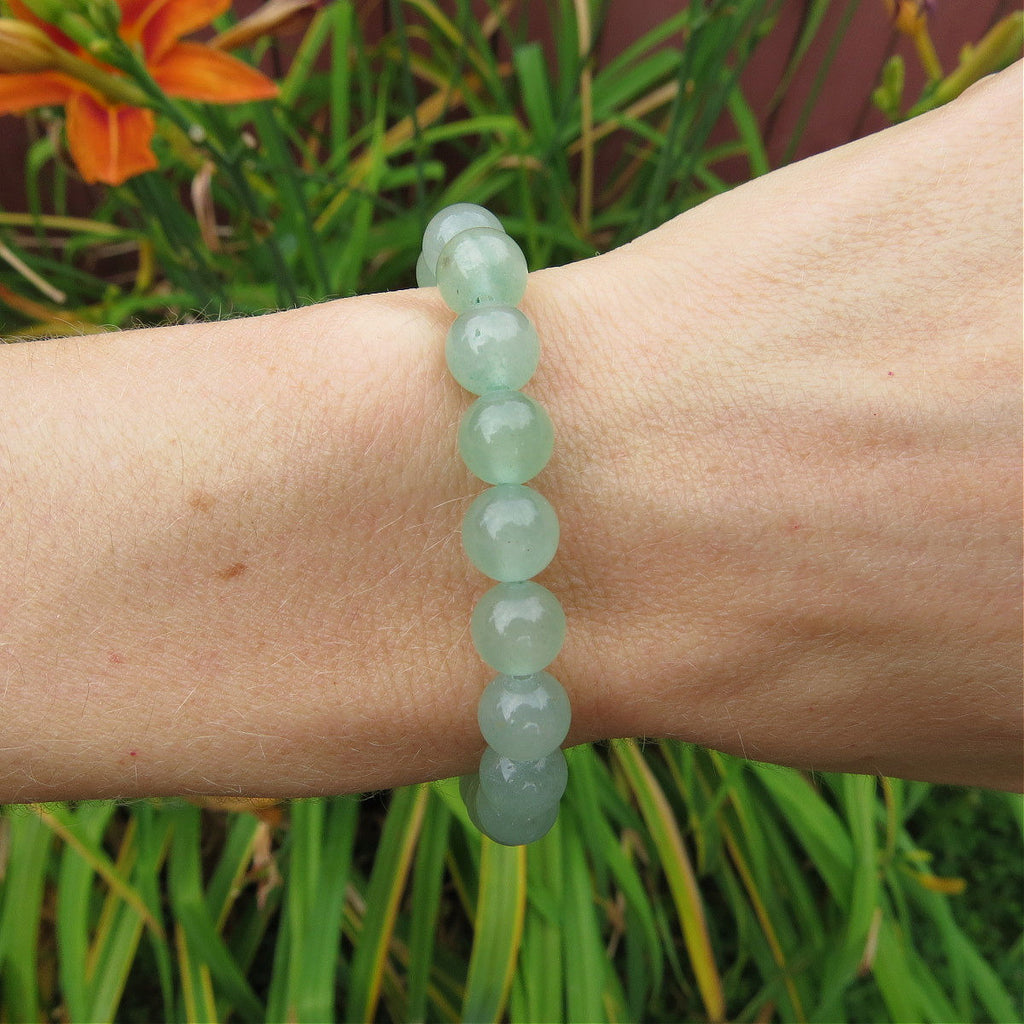 Aventurine Crystal Bracelet 8mm Stone Beads