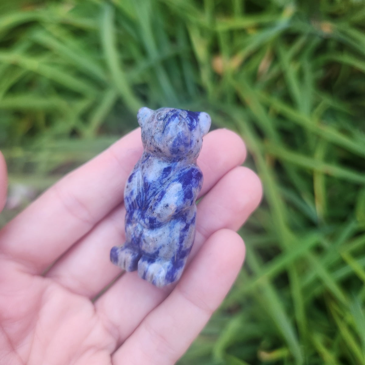 Sodalite Crystal Bear Animal Figurine