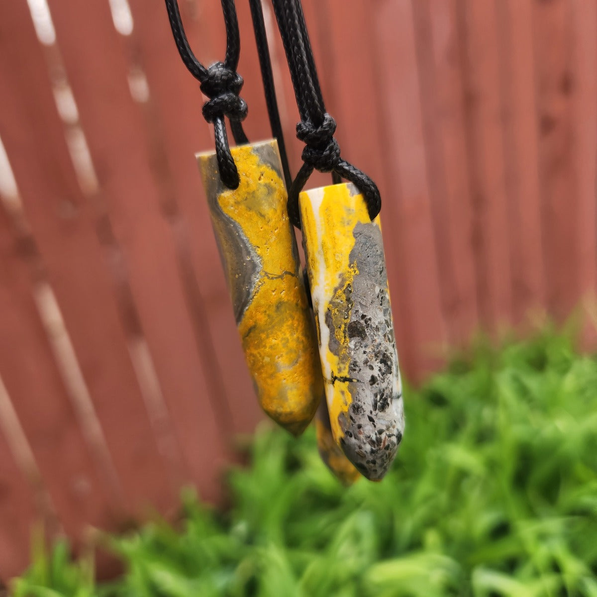 Bumble Bee Jasper Necklaces