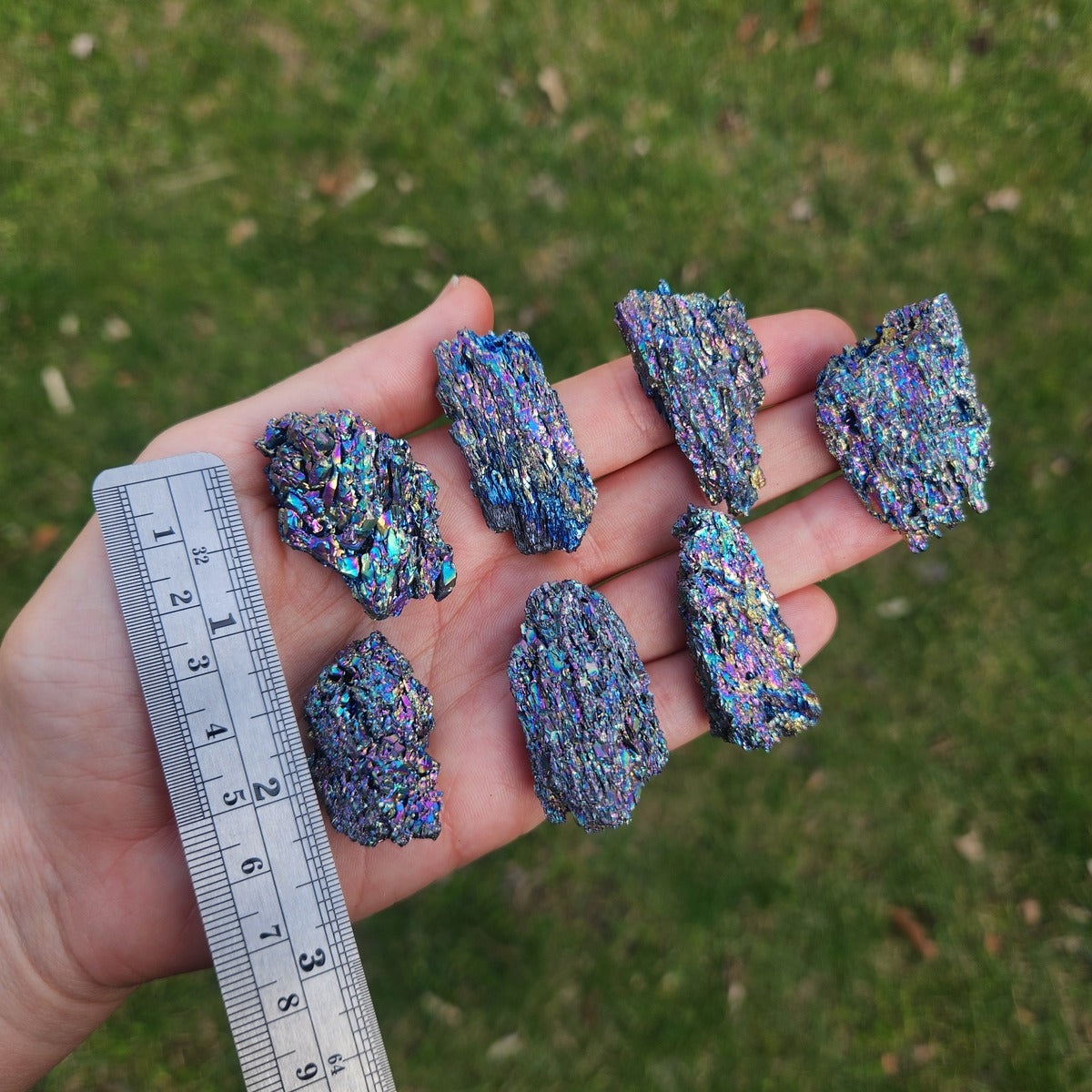 Black Rainbow Carborundum Crystal | Silicon Carbide Stone