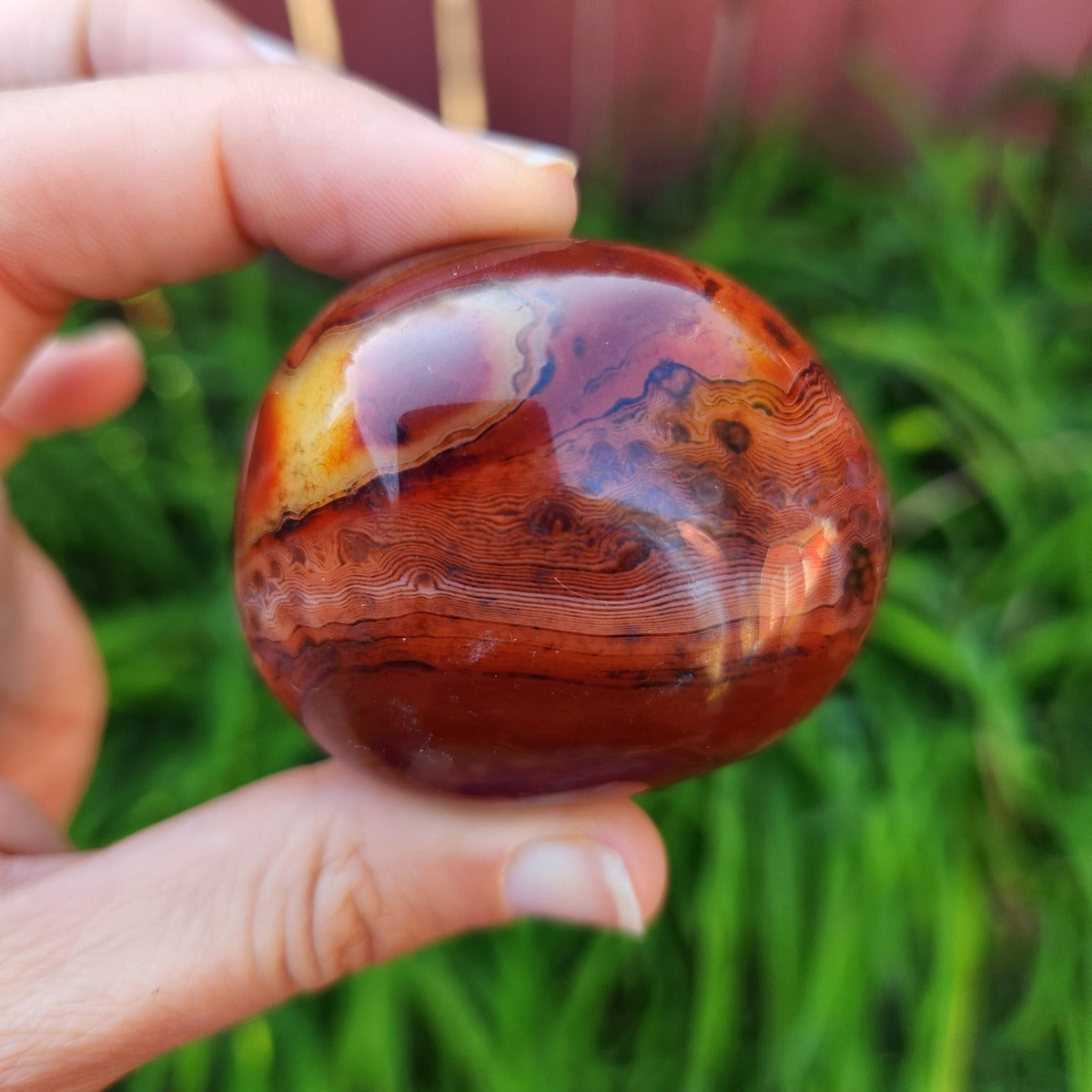 Carnelian Agate Crystal Polished Stone