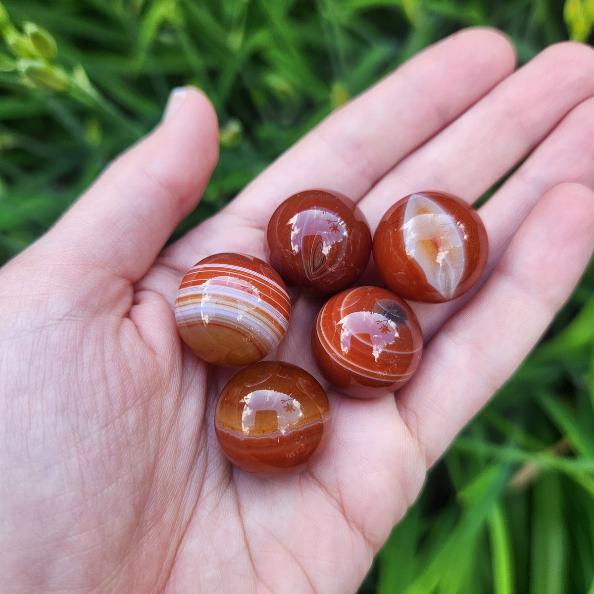 Carnelian Agate 20mm Stone Ball