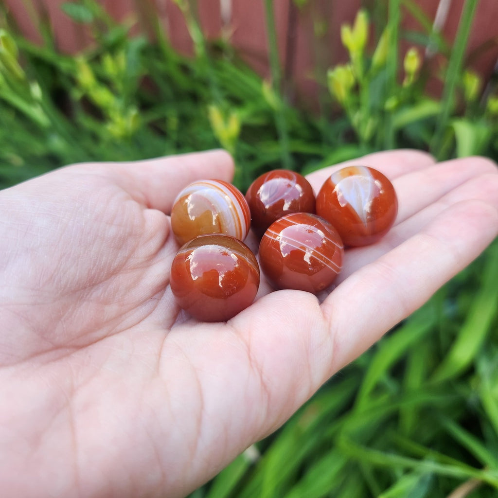 Orange Carnelian Agate Crystal Ball
