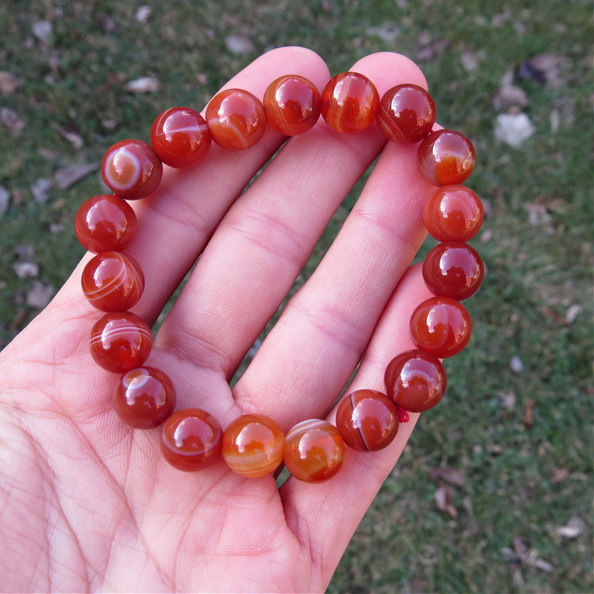 Carnelian Agate Crystal Bracelet