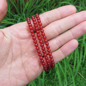 Carnelian Crystal Bracelet 4mm Sone Beds