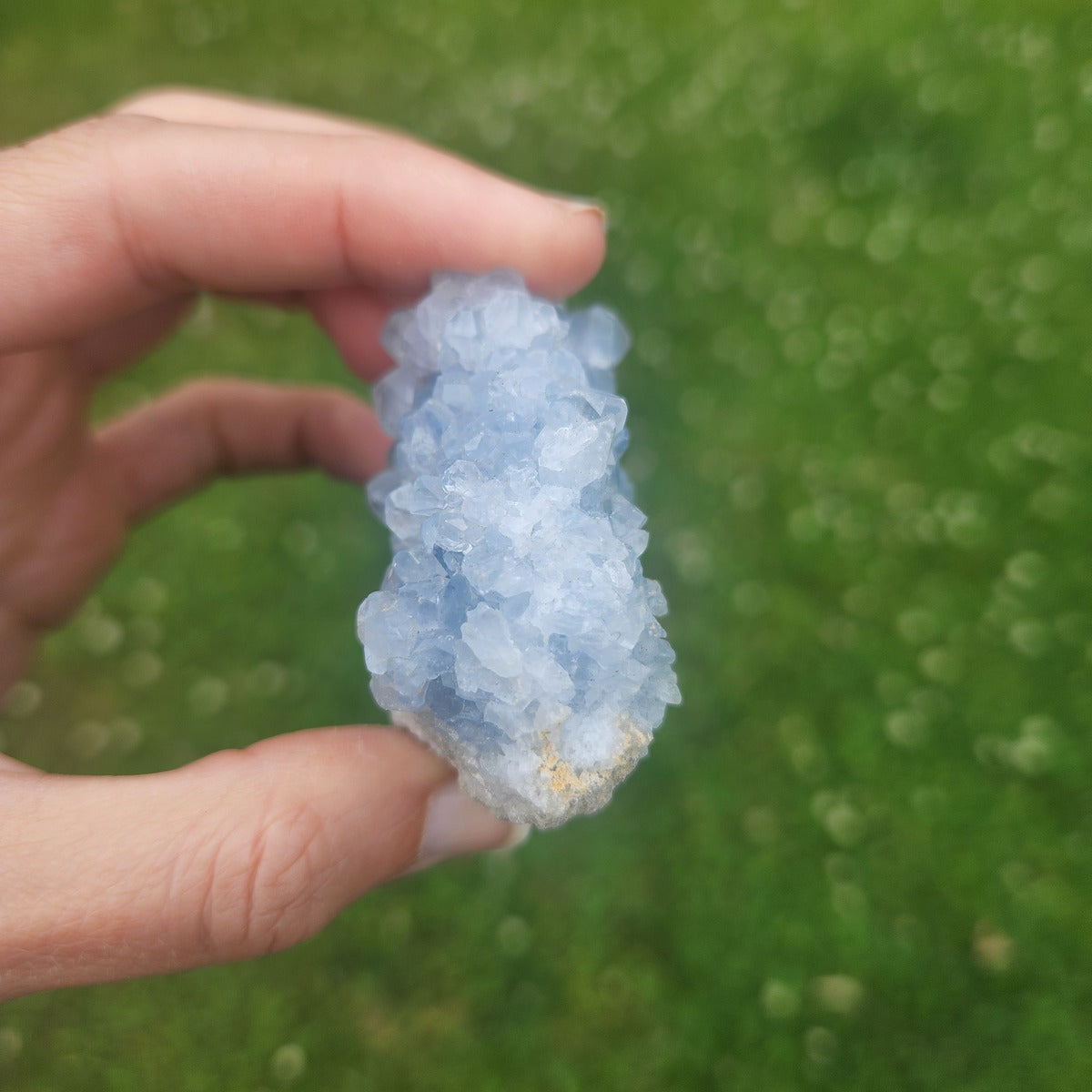 Raw Celestite Crystal Cluster 2"