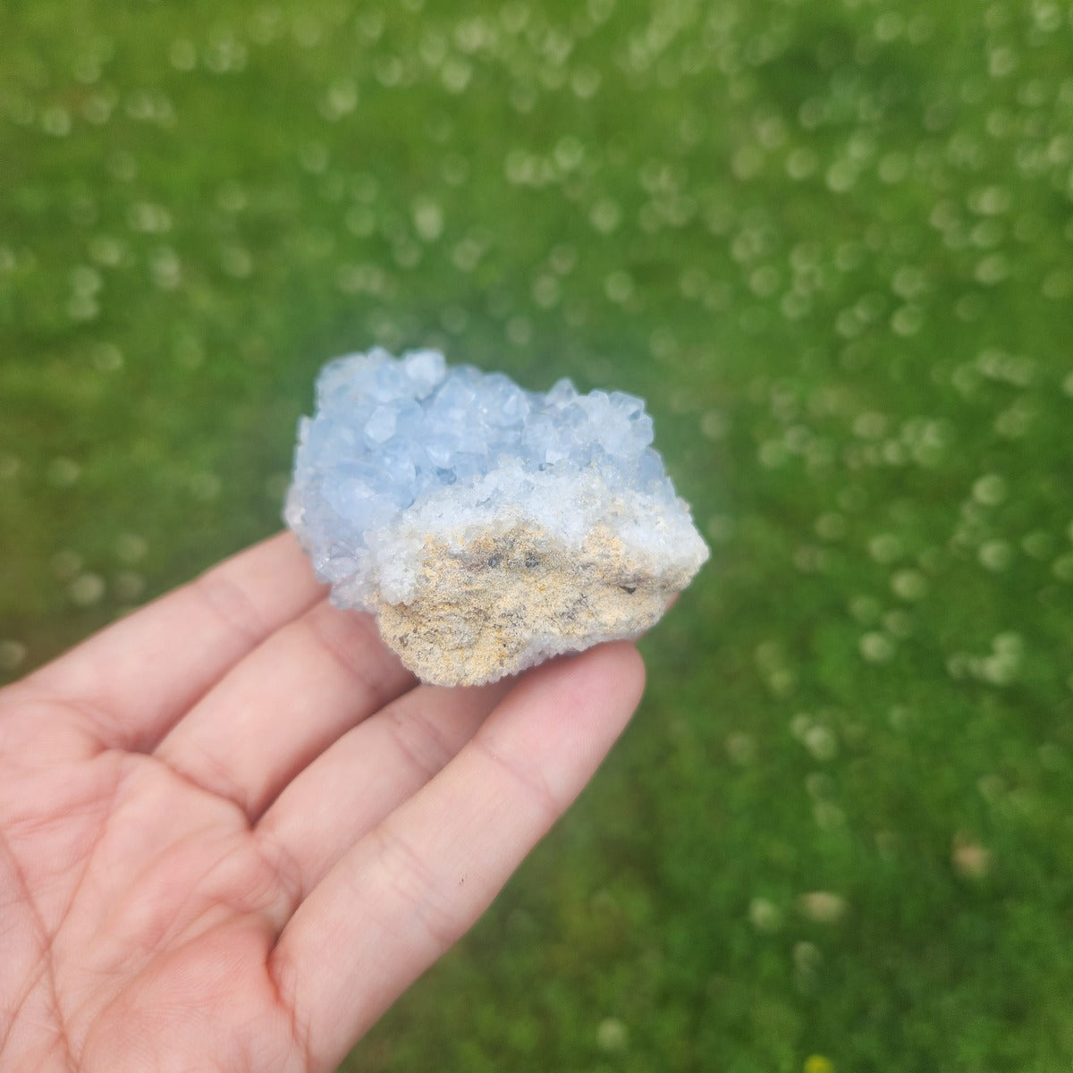Raw Celestite Crystal Cluster 2"