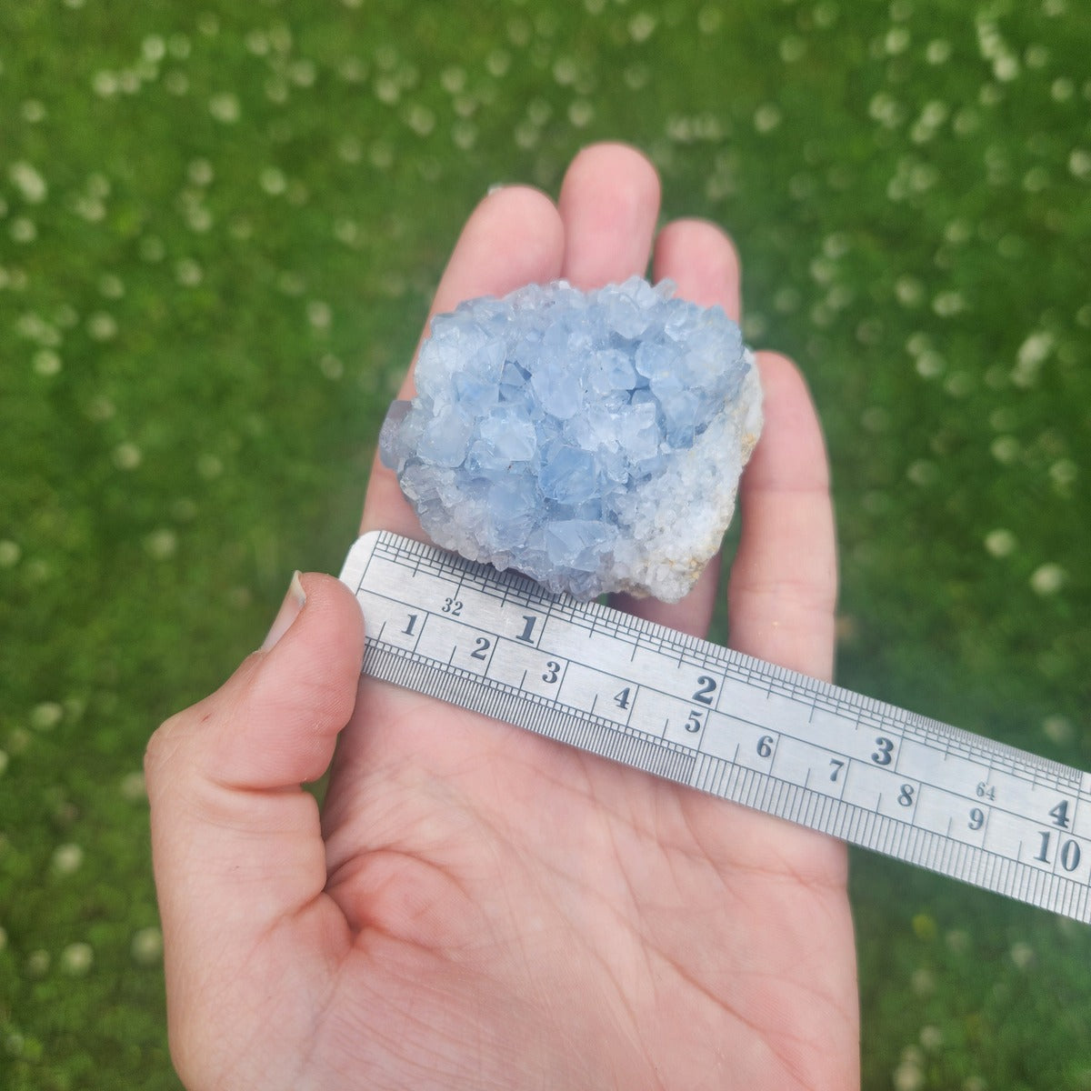Raw Celestite Crystal Cluster 2"