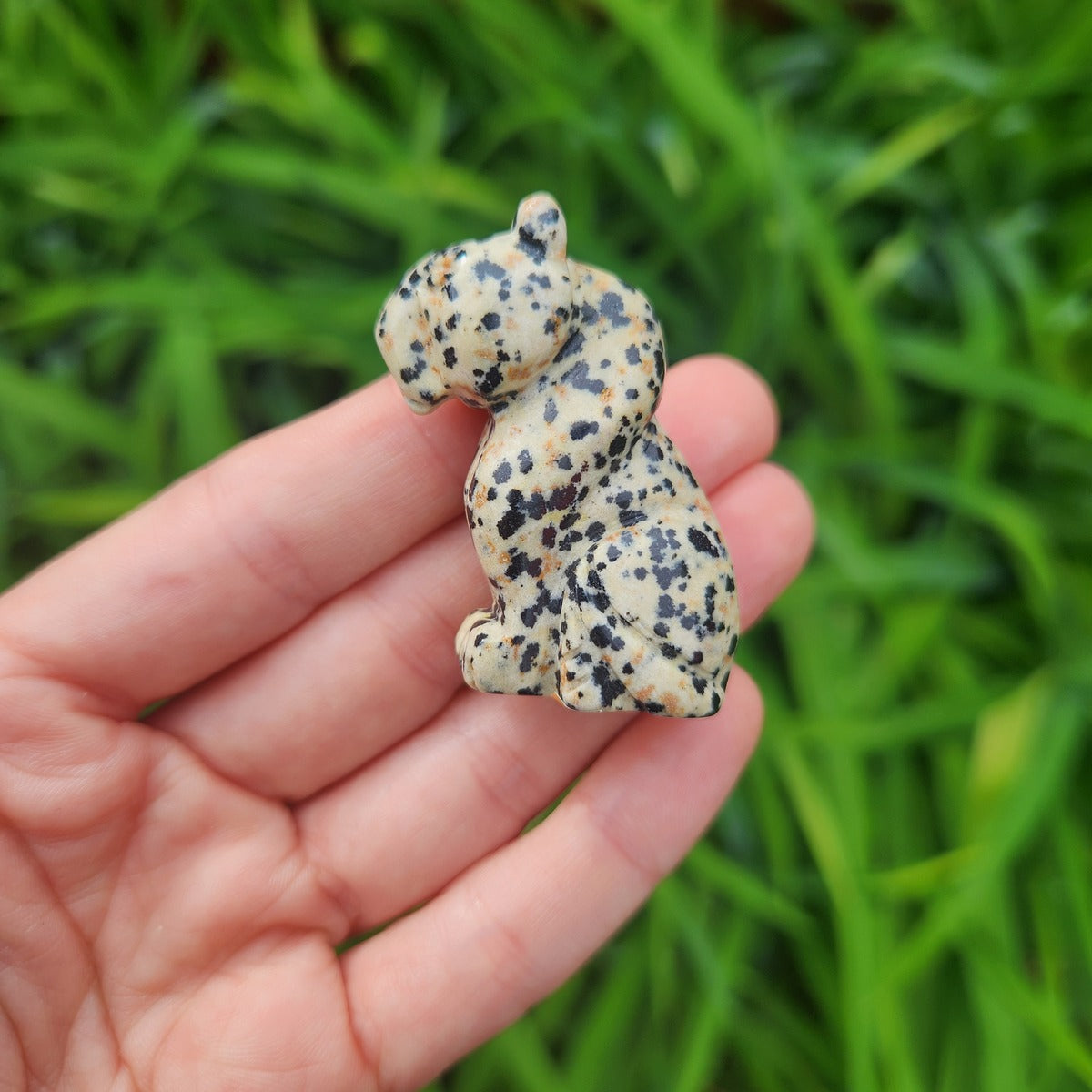 Cheetah Crystal Cat Carving