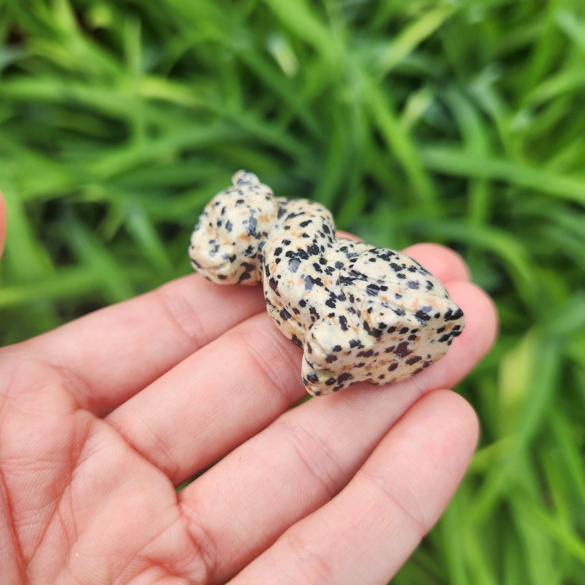 Cheetah Crystal Cat Stone Carving 2.5" | Spotted Leopard Animal Figurine