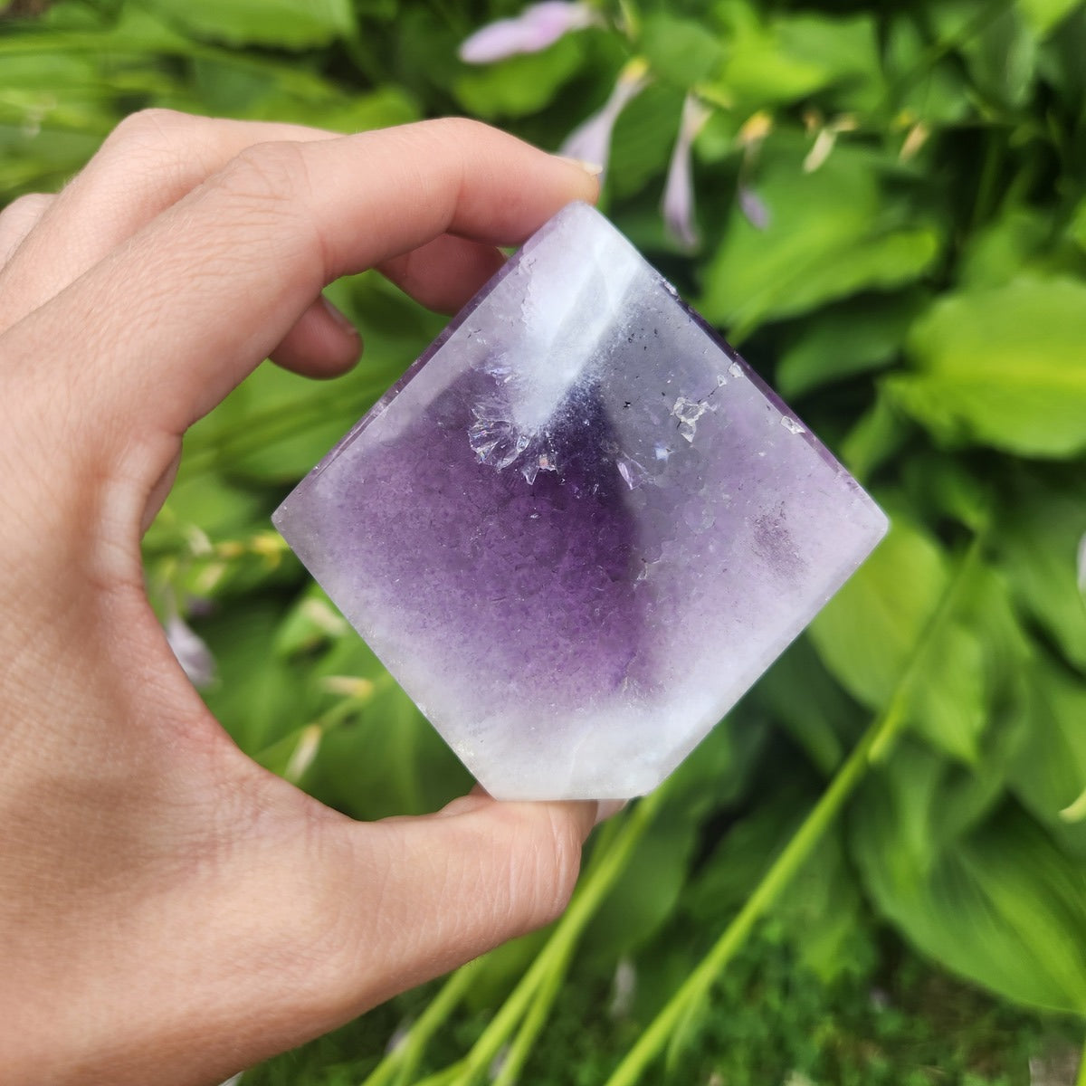 Chevron Amethyst Crystal Freeform