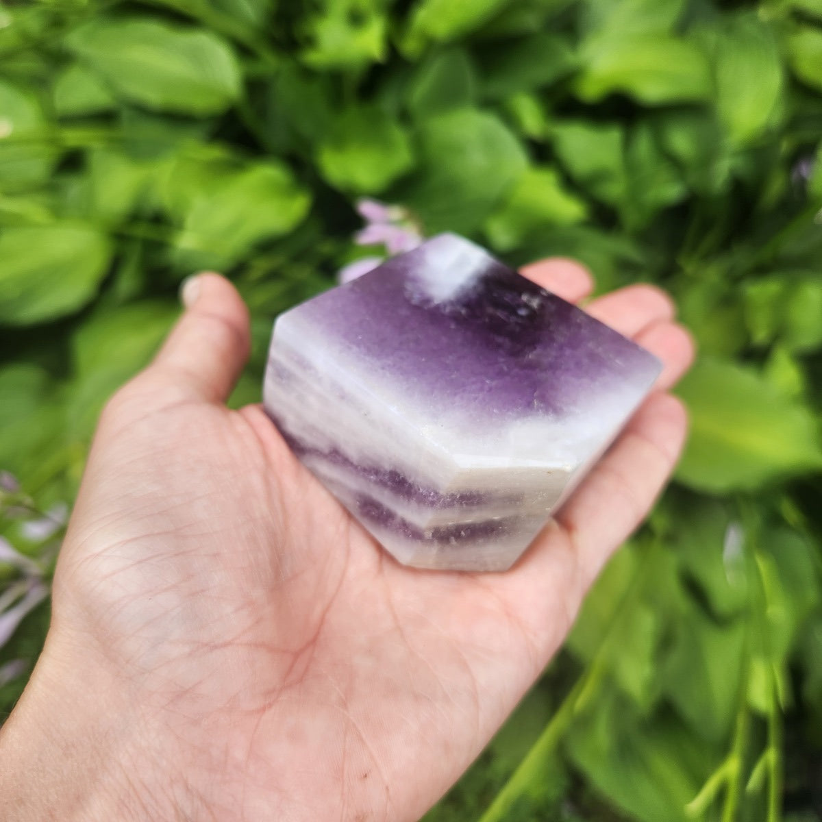 Chevron Amethyst Freeform Crytsal