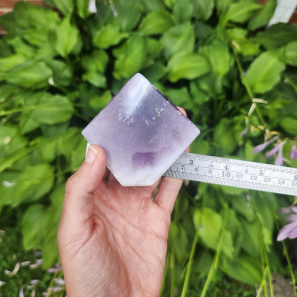 Chevron Amethyst Crystal Freeform Decor 3"