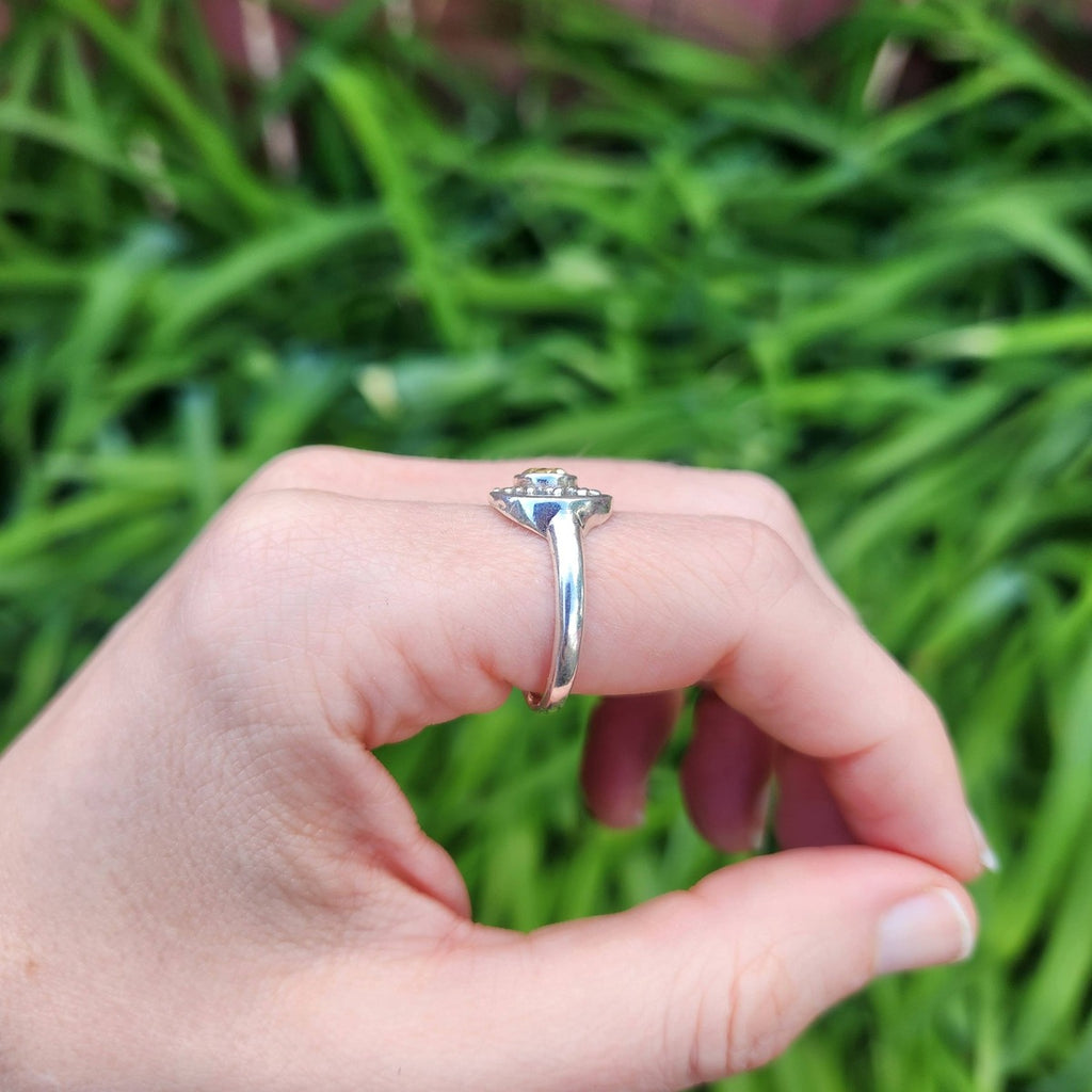 Citrine Sun and Moon Ring
