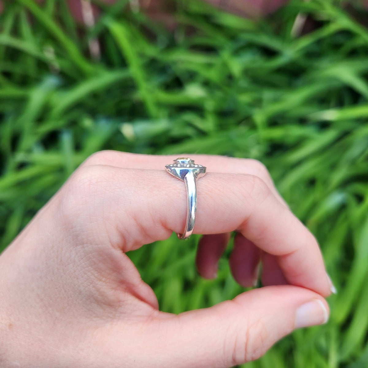 Citrine Sun and Moon Ring