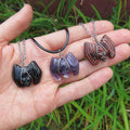 Crystal Bat Stone Necklace