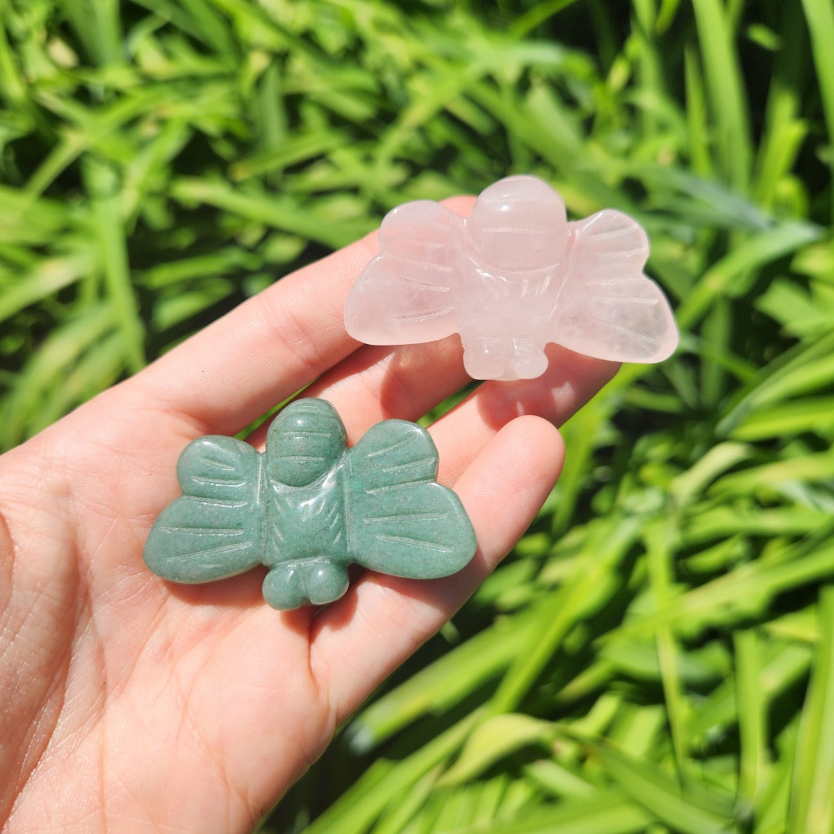 Crystal Bumble Bee Stone Carving