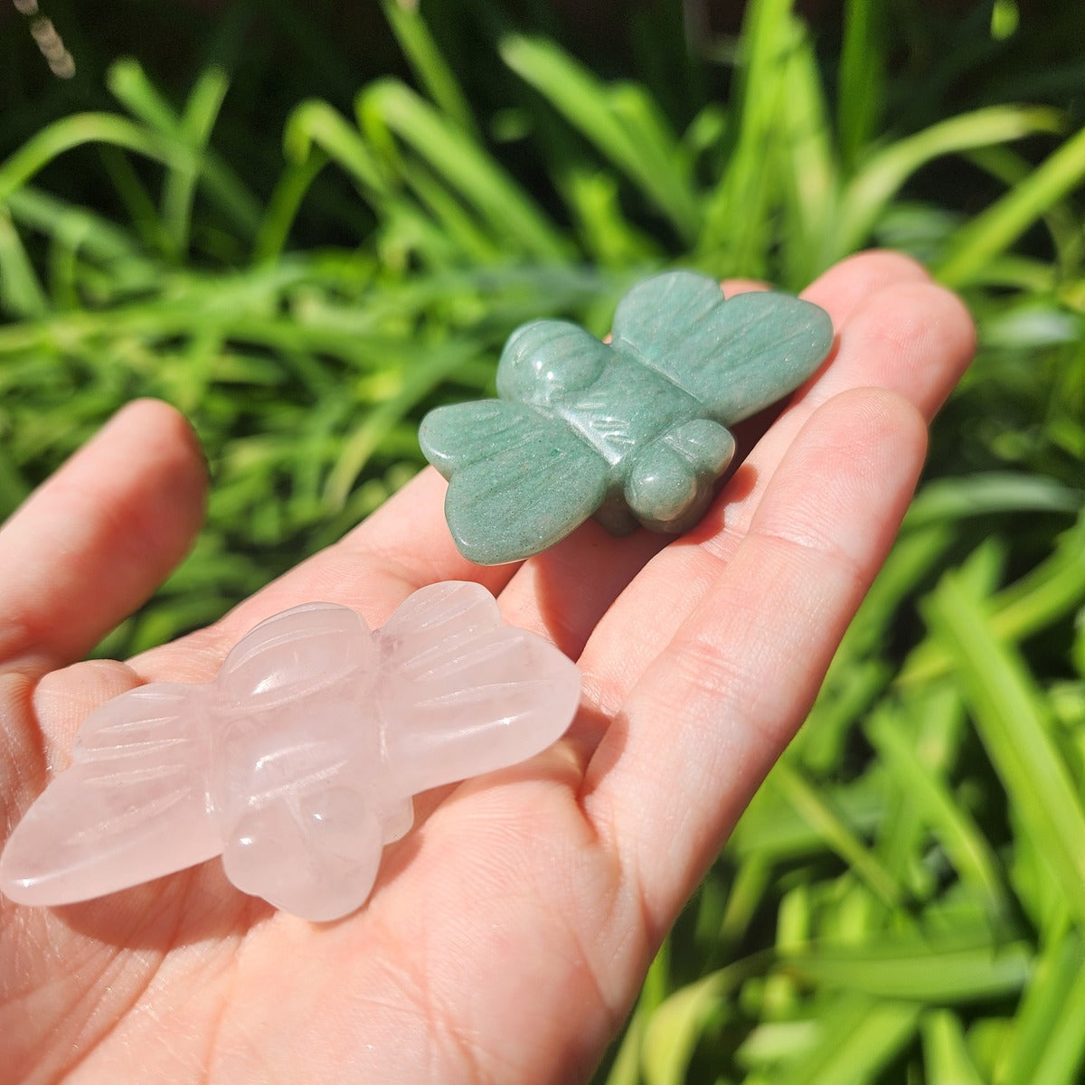 Crystal Bee Stone Figurine