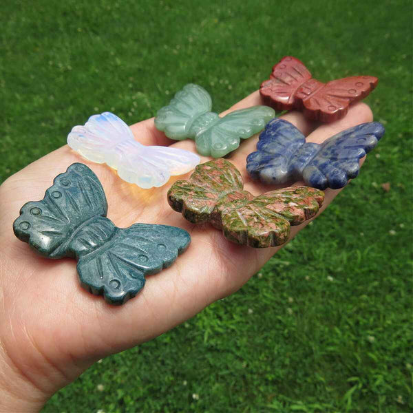 Crystal Butterfly Stone Carvings