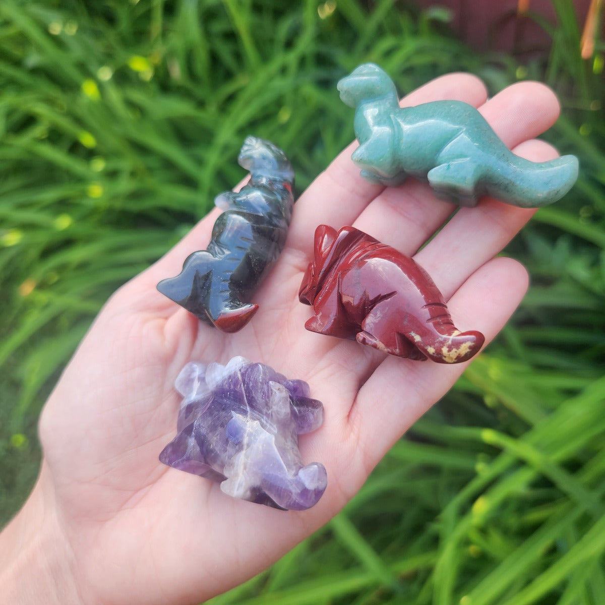Crystal Dinosaur Stone Figurines