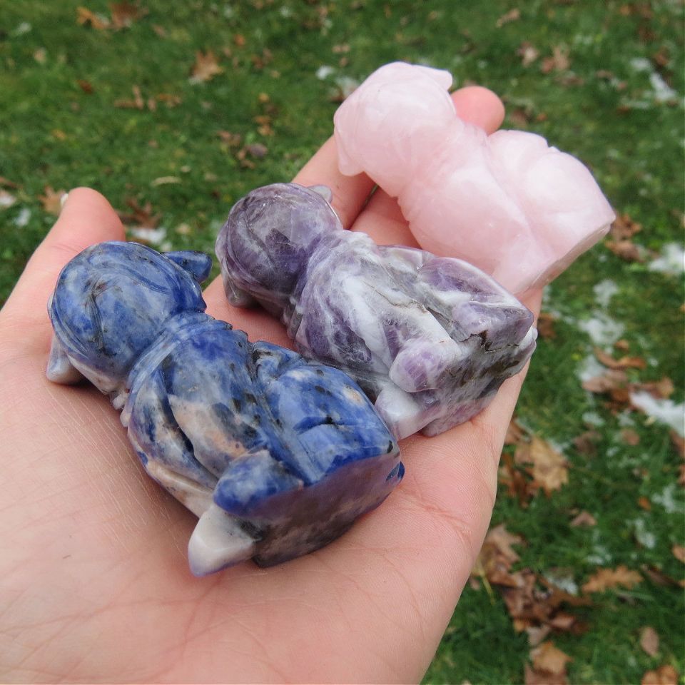 Crystal Pug Dog Animal Figurine