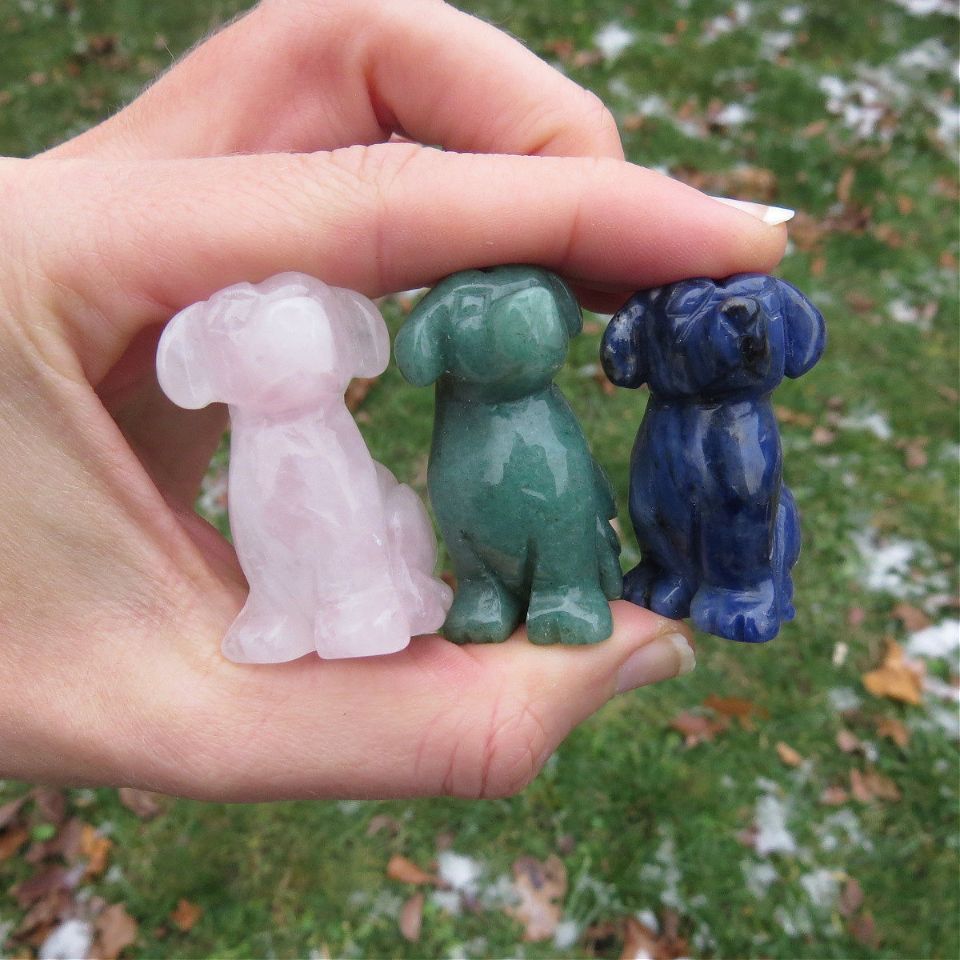 Crystal Dog Figurine