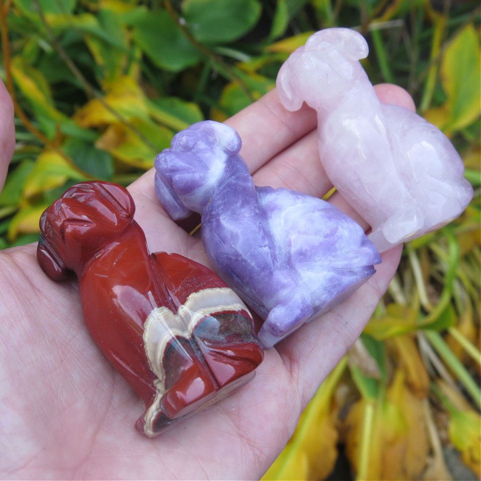 Labrador Crystal Dog Animal Carvings