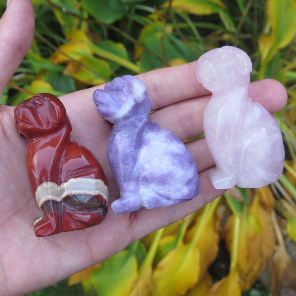 Crystal Labrador Dog Carving