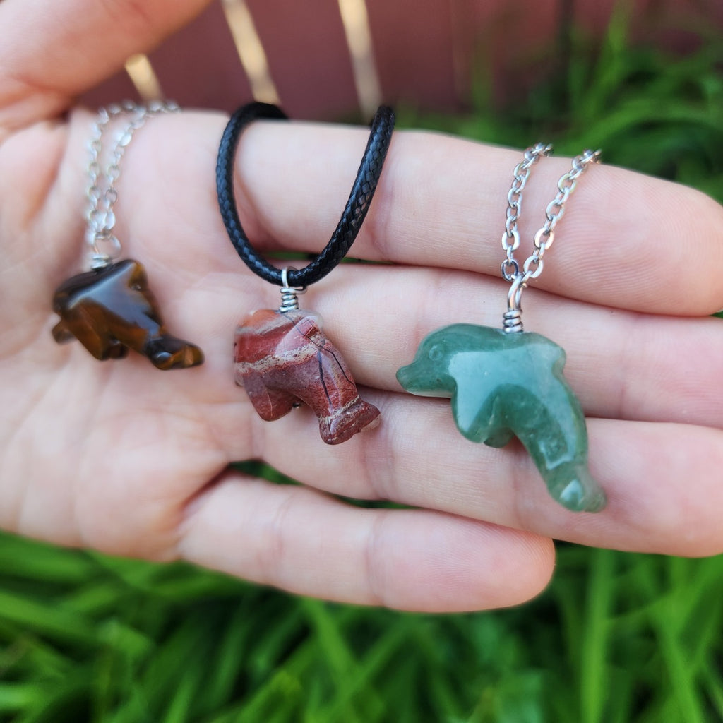 Dolphin Animal Totem Necklace