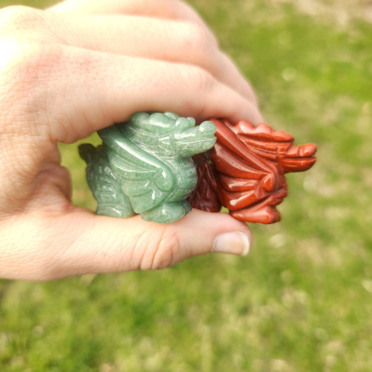 Crystal Dragon Figurines