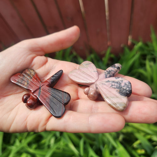 Dragonfly Crystal Animal Carvings