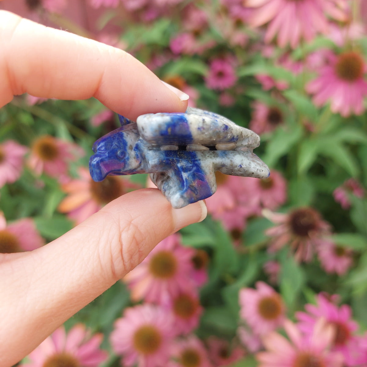 Crystal Eagle Carving Lapis Lazuli Stone